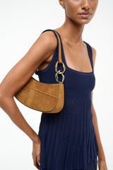 OLLIE BAG TAN SUEDE - STAUD online