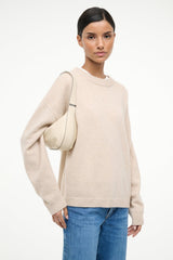 DEMY SHOULDER BAG CREAM - STAUD for sale
