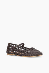 NELL MARY JANE FLAT ESPRESSO - STAUD sale