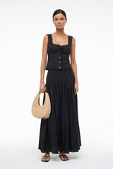 LOU TOP BLACK EYELET - STAUD online