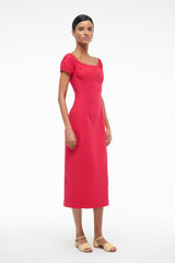 HELENE DRESS CHERRY - STAUD sale