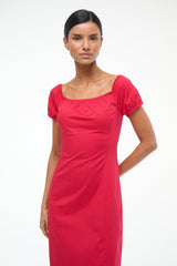 HELENE DRESS CHERRY - STAUD sale