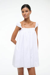 BEAU DRESS WHITE - STAUD for sale