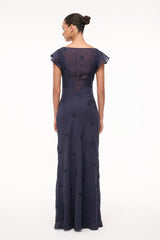 NORI DRESS MIDNIGHT - STAUD sale