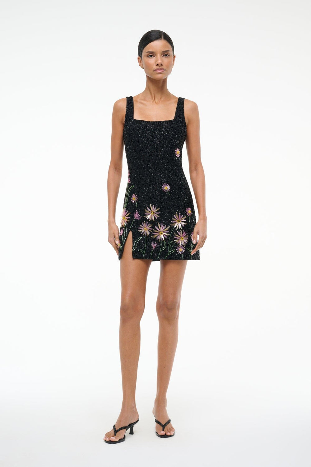 LE SABLE DRESS DAHLIA DAYDREAM BLACK - STAUD outlet