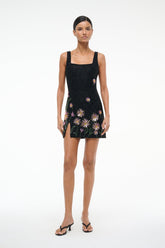 LE SABLE DRESS DAHLIA DAYDREAM BLACK - STAUD outlet