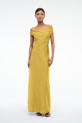 CHEYENNE DRESS CHARTREUSE - STAUD online