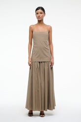 ARI DRESS TAUPE - STAUD sale