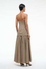 ARI DRESS TAUPE - STAUD sale