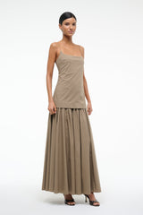 ARI DRESS TAUPE - STAUD sale