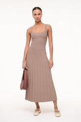 ELLISON DRESS TAUPE - STAUD for sale