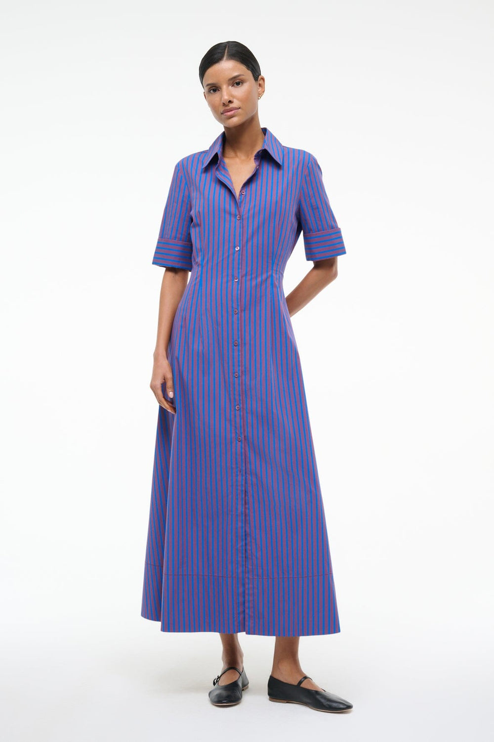 JOAN DRESS ATLAS STRIPE - STAUD near me
