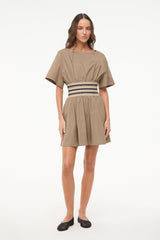 AMY MINI DRESS TAUPE - STAUD US