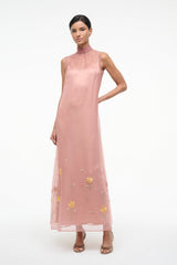 ALBEE DRESS DAHLIA DAYDREAM PINK - STAUD outlet