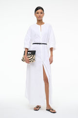 ENZO MAXI DRESS WHITE - STAUD outlet