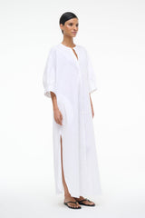 ENZO MAXI DRESS WHITE - STAUD outlet