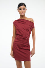 PHARE MINI DRESS SANGRIA - STAUD online