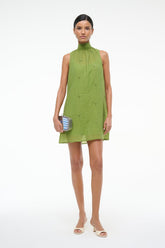 ADDY MINI DRESS GARDEN GREEN - STAUD sale