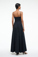 WYLIE MAXI DRESS BLACK - STAUD online
