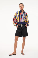 CROPPED HAMPTON SWEATER MARKET STRIPE - STAUD US