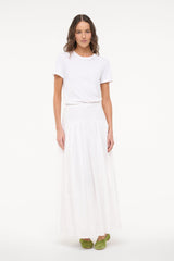 PROCIDA SKIRT WHITE EYELET - STAUD near me
