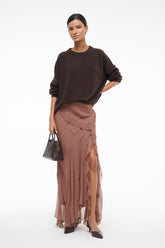 DIANA SKIRT MOCHA - STAUD sale