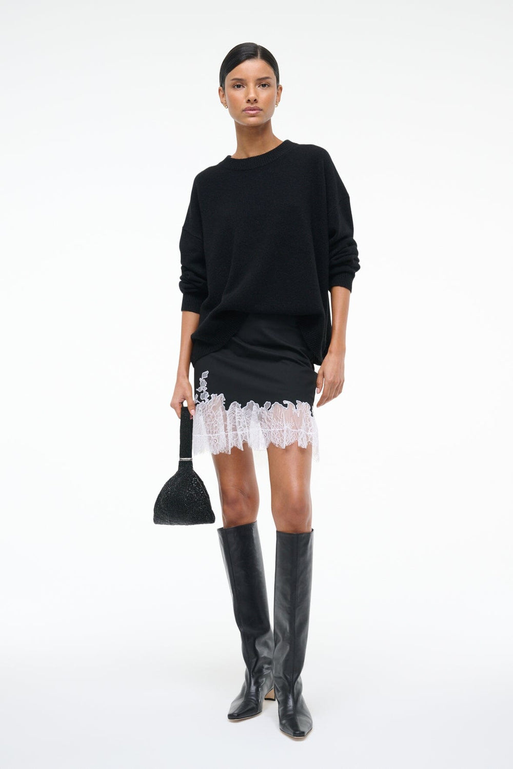 NADIA MINI SKIRT BLACK - STAUD near me
