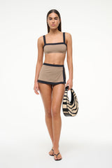 LIV BIKINI TOP TAUPE/BLACK - STAUD sale