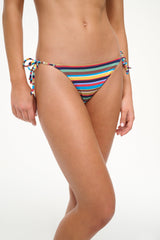 SISLEY SIDE TIE BIKINI BOTTOM MARKET STRIPE - STAUD for sale