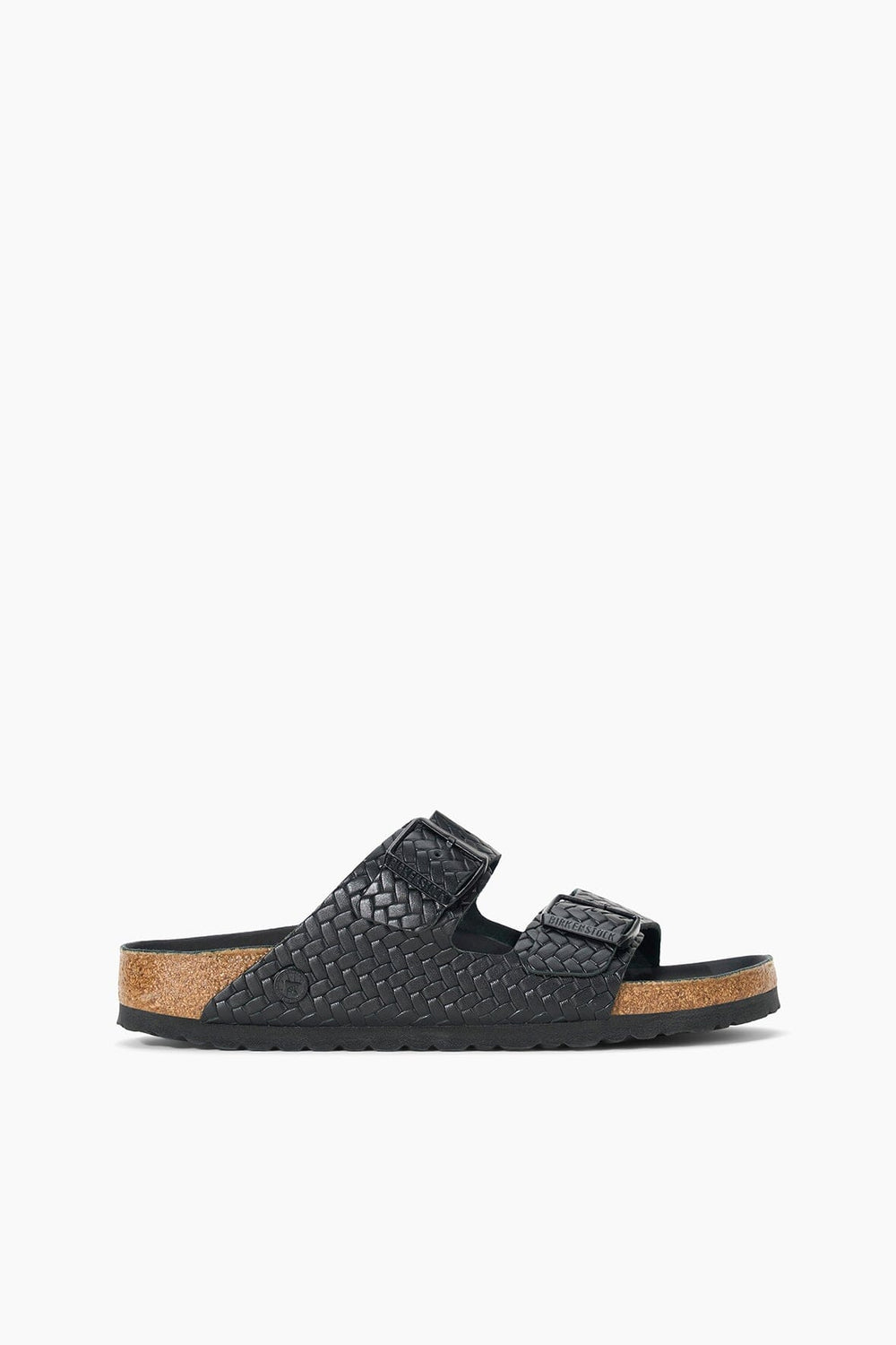 BIRKENSTOCK ARIZONA WOVEN EMBOSSED SANDAL BLACK - STAUD online