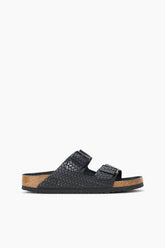 BIRKENSTOCK ARIZONA WOVEN EMBOSSED SANDAL BLACK - STAUD online