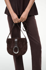 BELLA SADDLE BAG ESPRESSO SUEDE - STAUD near me