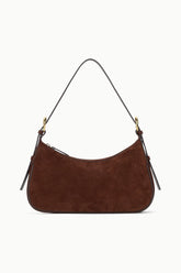 PINE SHOULDER BAG MAHOGANY SUEDE - STAUD for sale