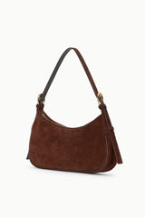 PINE SHOULDER BAG MAHOGANY SUEDE - STAUD for sale