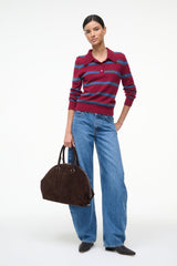 HESTER SATCHEL ESPRESSO SUEDE - STAUD online