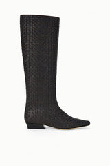 WALLY FLAT BOOT ESPRESSO WOVEN - STAUD near me