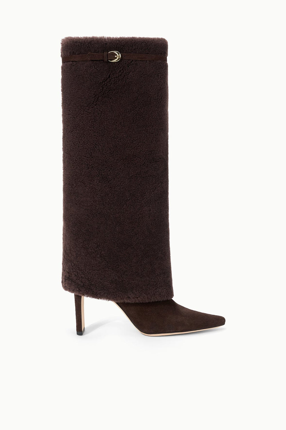 WALLY FOLDOVER HIGH HEEL BOOT ESPRESSO - STAUD sale