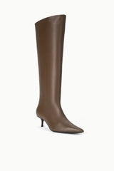SEBASTIAN KITTEN HEEL BOOT TRUFFLE - STAUD for sale
