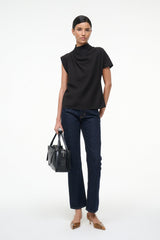 DAVINA TOP BLACK - STAUD sale