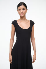 CHARLOTTE DRESS BLACK - STAUD sale