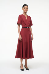 FRANCES DRESS SANGRIA - STAUD for sale
