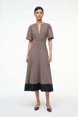 FRANCES DRESS HOUNDSTOOTH - STAUD outlet