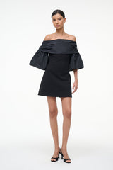 HARPER DRESS BLACK - STAUD sale