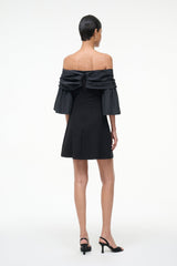 HARPER DRESS BLACK - STAUD sale