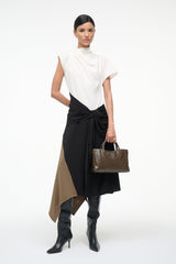 DAVINA DRESS BLACK MULTI - STAUD online