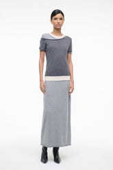 LYRIC DRESS HEATHER GREY MULTI - STAUD sale