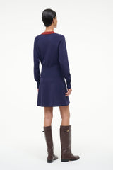 GENE DRESS NAVY SANGRIA - STAUD online