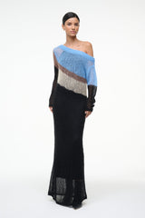 TESSA DRESS COUNTRY BLUE MULTI - STAUD US