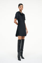 IRIS SILK DRESS BLACK - STAUD near me