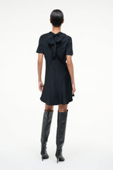 IRIS SILK DRESS BLACK - STAUD near me